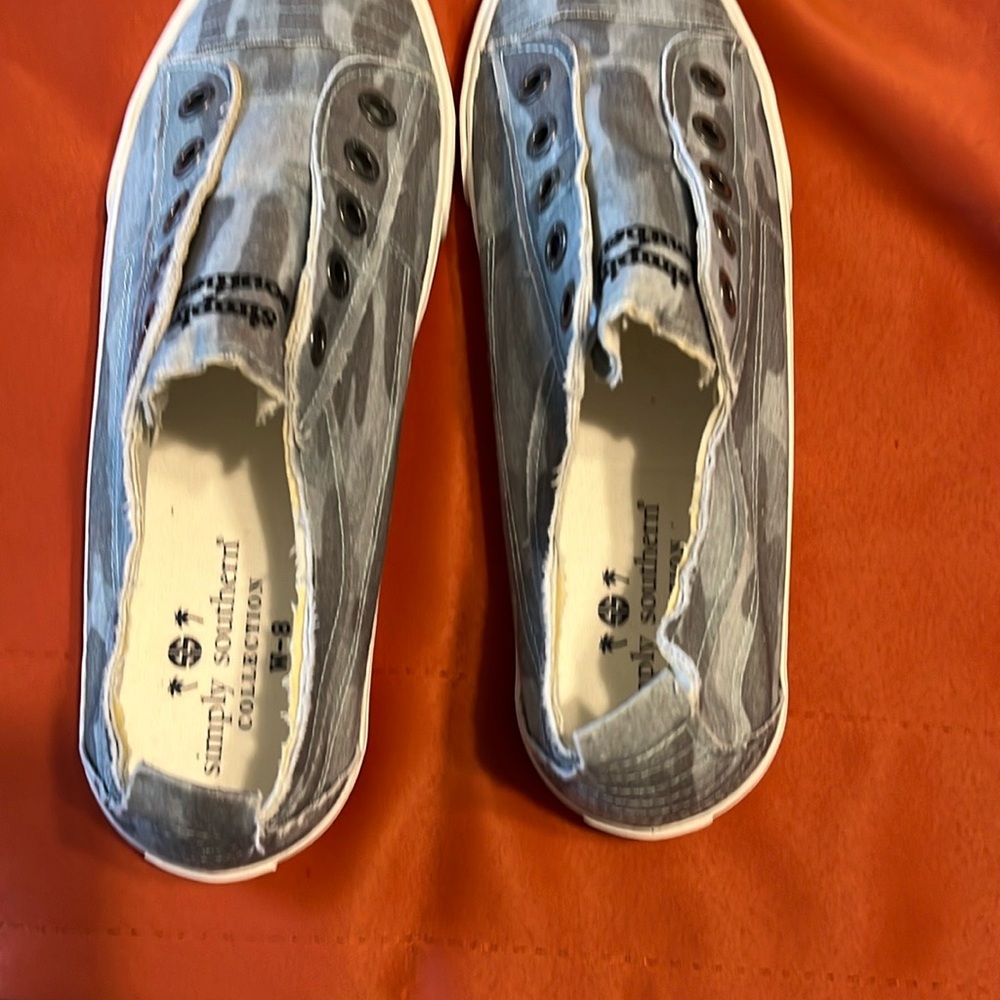 Simply Southern Kids Gray Slip-On Shoes